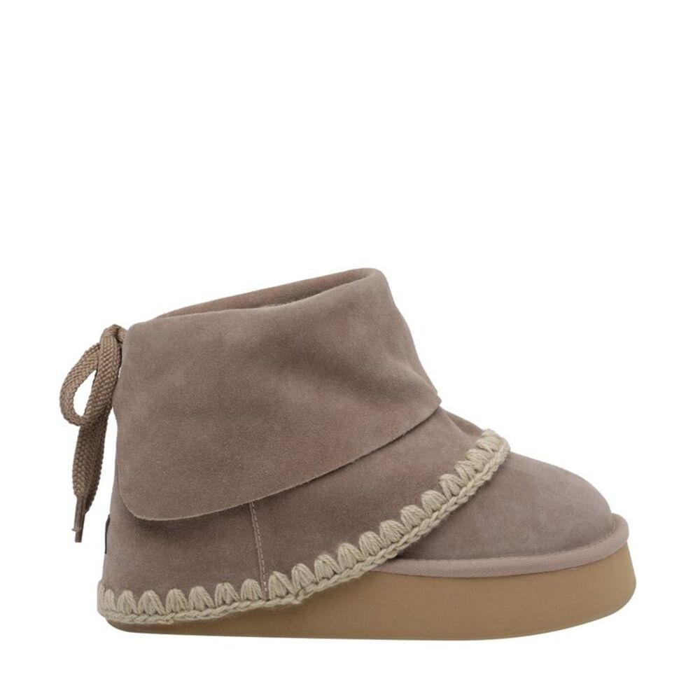 Mou Women Platform Folding Suede Boots